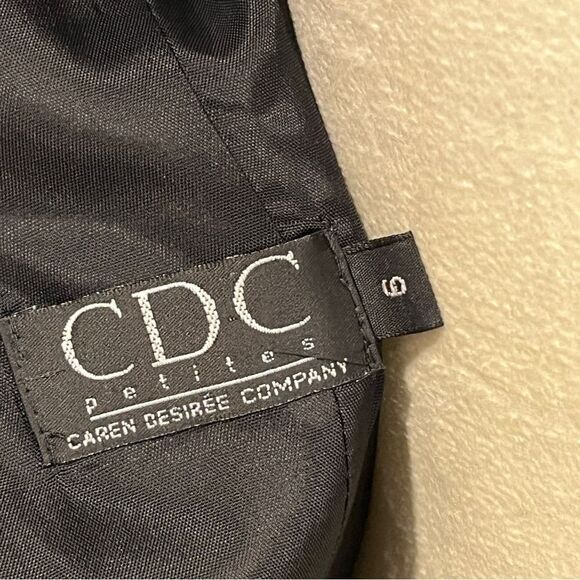 CDC Caren Desiree company vintage halter little black dress size 6 - Picture 10 of 13